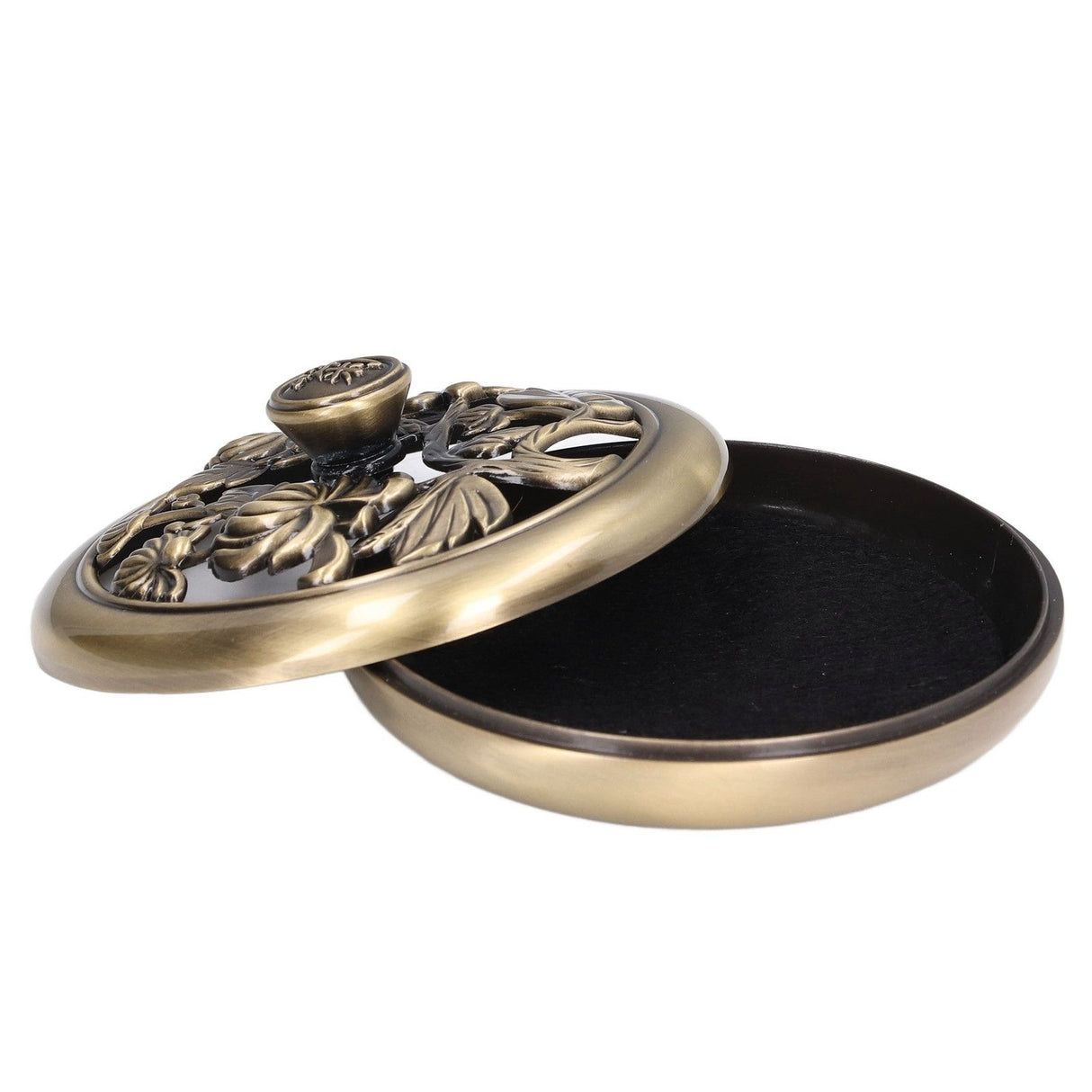 Coil Incense Burner Tray Vintage Incense Bowl Holder Metal Alloy for Living Room Bedroom Office367