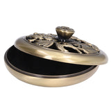 Coil Incense Burner Tray Vintage Incense Bowl Holder Metal Alloy for Living Room Bedroom Office367 - Extra Image