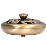 Coil Incense Burner Tray Vintage Incense Bowl Holder Metal Alloy for Living Room Bedroom Office367