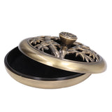 Coil Incense Burner Tray Vintage Incense Bowl Holder Metal Alloy for Living Room Bedroom Office366 - Extra Image