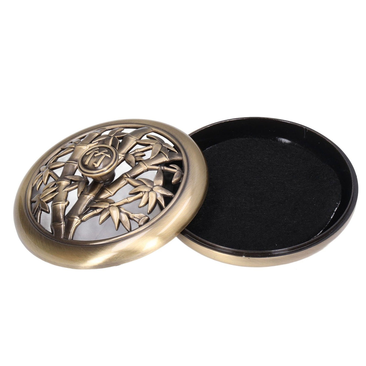 Coil Incense Burner Tray Vintage Incense Bowl Holder Metal Alloy for Living Room Bedroom Office366
