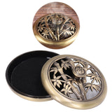 Coil Incense Burner Tray Vintage Incense Bowl Holder Metal Alloy for Living Room Bedroom Office366 - Extra Image