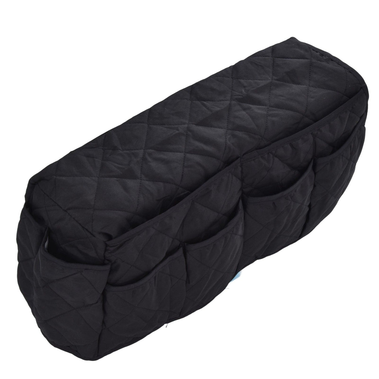 Couch Remote Holder Pocket Design Dustproof Waterproof Reasonable Layout Sofa Armrest OrganizersBlack