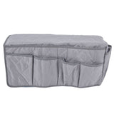 Couch Remote Holder Pocket Design Dustproof Waterproof Reasonable Layout Sofa Armrest OrganizersGrey - Close-Up Angle