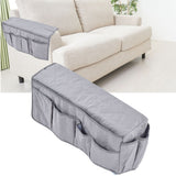 Couch Remote Holder Pocket Design Dustproof Waterproof Reasonable Layout Sofa Armrest OrganizersGrey