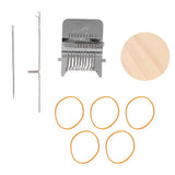 Portable Darning Machine Durable Mini Weaving Loom Repair Tool Kit for Household