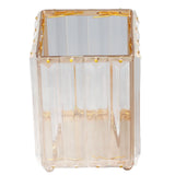 Makeup Brush Holder Large Capacity Elegant Style Durable Fadeless Corrosion Resistant Makeup Brush Organizer - Rear View