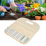 Garden Tool Bag Garden Tote Storage Bag with Multi Pockets Home Organizer for Indoor and Outdoor GardeningKhaki Stripe Stitching