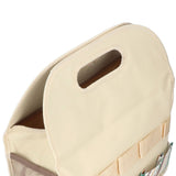 Garden Tool Bag Garden Tote Storage Bag with Multi Pockets Home Organizer for Indoor and Outdoor GardeningKhaki Stripe Stitching - Extra Image