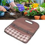Garden Tool Bag Garden Tote Storage Bag with Multi Pockets Home Organizer for Indoor and Outdoor GardeningCoffee Lattice Stitching - Extra Image