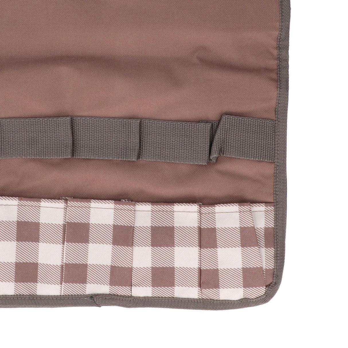 Garden Tool Bag Garden Tote Storage Bag with Multi Pockets Home Organizer for Indoor and Outdoor GardeningCoffee Lattice Stitching
