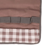 Garden Tool Bag Garden Tote Storage Bag with Multi Pockets Home Organizer for Indoor and Outdoor GardeningCoffee Lattice Stitching