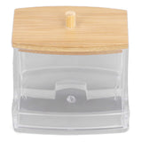Cotton Swab Box Sturdy Durable Transparent High Smoothness Practical Storage Case with Cover