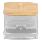 Cotton Swab Box Sturdy Durable Transparent High Smoothness Practical Storage Case with Cover
