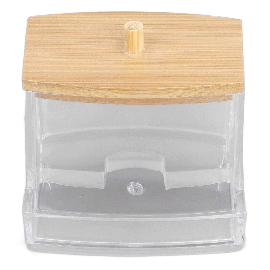 Cotton Swab Box Sturdy Durable Transparent High Smoothness Practical Storage Case with Cover