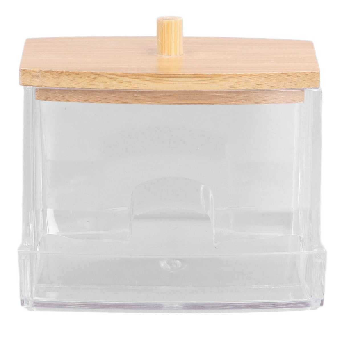 Cotton Swab Box Sturdy Durable Transparent High Smoothness Practical Storage Case with Cover