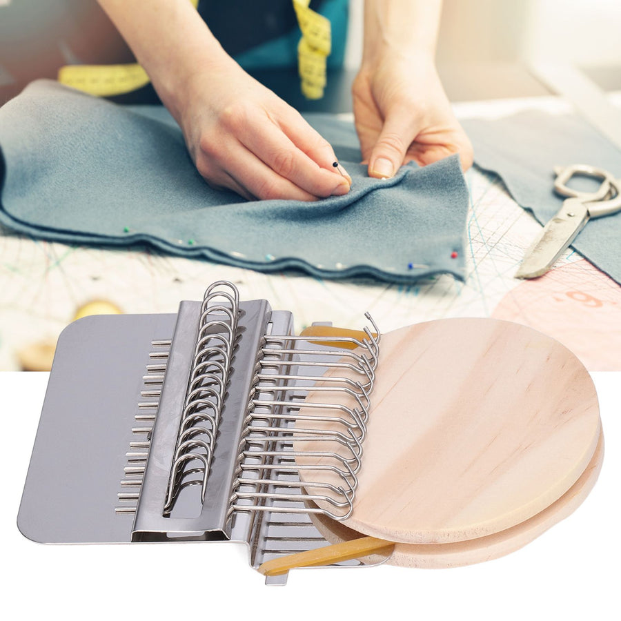 Mini Darning Machine DIY Portable Darning Loom Knitting Machine Weaving Tool for Household14 Hook