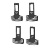 4PCS/Set Car Seat Safety Belt Stopper Buckles Alarm Canceler Carbon Fiber Aluminum Alloy Universal