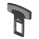 4PCS/Set Car Seat Safety Belt Stopper Buckles Alarm Canceler Carbon Fiber Aluminum Alloy Universal