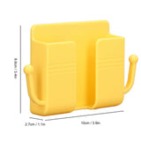 6pcs Wall Mount Phone Holder Self Adhesive Remote Control Storage Box Wall Beside Charging Phone Stand for Bedroom - Extra Image