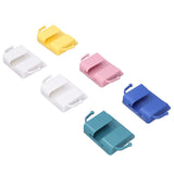 6pcs Wall Mount Phone Holder Self Adhesive Remote Control Storage Box Wall Beside Charging Phone Stand for Bedroom