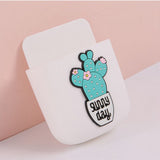 Remote Control Holders Wall Mount Adhesive Organizer Pen Storage Box Phone Holder for Office Home SchoolCactus - Front View