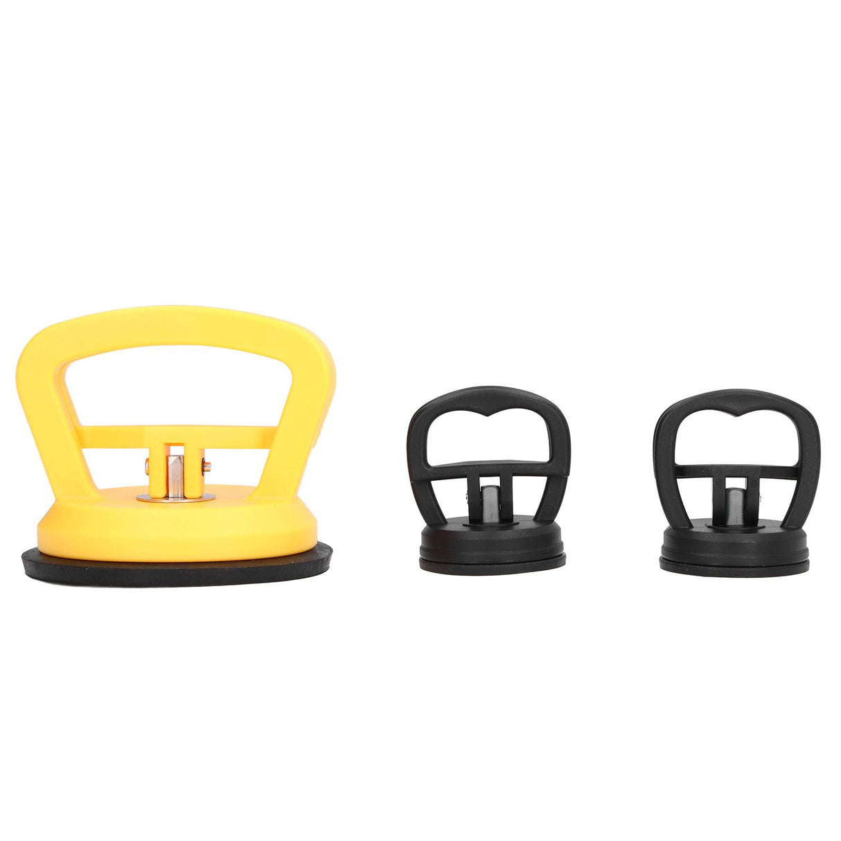 3pcs Glass Suction Cup Heavy Duty Ceramic Tile Moving Lifter with Handle for Cellphone Car Depression Repairing