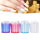 Nail Art Stamper Clear Silicone Stamping Jelly for for DIY Nail Edges Prints Patterns