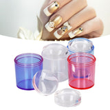 Nail Art Stamper Clear Silicone Stamping Jelly for for DIY Nail Edges Prints Patterns - Extra Image
