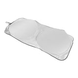 Car Windshield Sun Shade UV Protection Windproof Keep Cool Auto Heat Shield Reflector Cover for Car - Front View