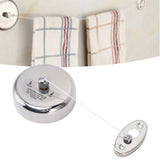 Clothesline 304 Stainless Steel Nylon Cord Space Saving Retractable 9ft/2.8m Indoor Clothesline