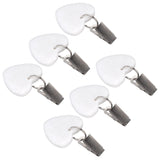 6Pcs Tablecloth Weights Marble Stainless Steel Small Size Waterproof Rustproof Durable Clip On Weights for Party PicnicHeart Shaped