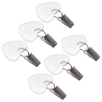 6Pcs Tablecloth Weights Marble Stainless Steel Small Size Waterproof Rustproof Durable Clip On Weights for Party PicnicHeart Shaped