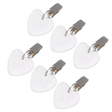 6Pcs Tablecloth Weights Marble Stainless Steel Small Size Waterproof Rustproof Durable Clip On Weights for Party PicnicHeart Shaped