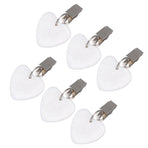 6Pcs Tablecloth Weights Marble Stainless Steel Small Size Waterproof Rustproof Durable Clip On Weights for Party PicnicHeart Shaped