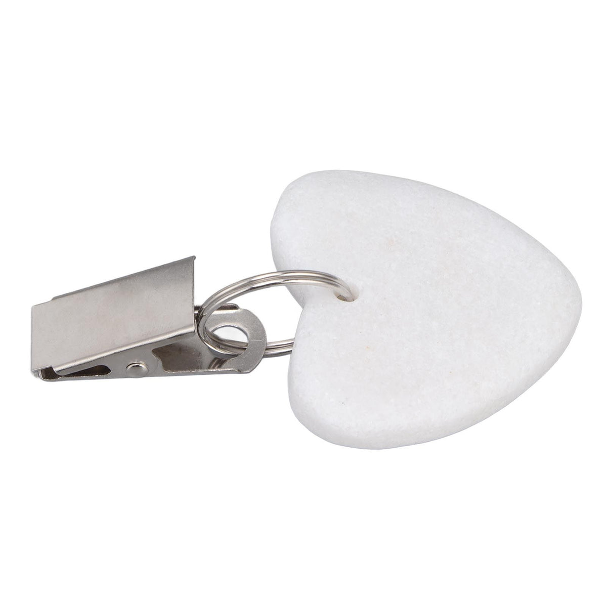 6Pcs Tablecloth Weights Marble Stainless Steel Small Size Waterproof Rustproof Durable Clip On Weights for Party PicnicHeart Shaped