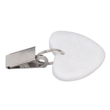 6Pcs Tablecloth Weights Marble Stainless Steel Small Size Waterproof Rustproof Durable Clip On Weights for Party PicnicHeart Shaped
