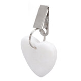 6Pcs Tablecloth Weights Marble Stainless Steel Small Size Waterproof Rustproof Durable Clip On Weights for Party PicnicHeart Shaped - Extra Image