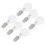 6Pcs Tablecloth Weights Marble Stainless Steel Small Size Waterproof Rustproof Durable Clip On Weights for Party PicnicOval