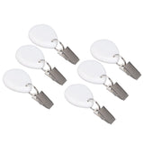 6Pcs Tablecloth Weights Marble Stainless Steel Small Size Waterproof Rustproof Durable Clip On Weights for Party PicnicOval