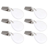 6Pcs Tablecloth Weights Marble Stainless Steel Small Size Waterproof Rustproof Durable Clip On Weights for Party PicnicOval