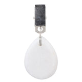 6Pcs Tablecloth Weights Marble Stainless Steel Small Size Waterproof Rustproof Durable Clip On Weights for Party PicnicOval