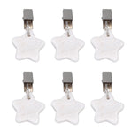 6Pcs Tablecloth Weights Marble Stainless Steel Small Size Waterproof Rustproof Durable Clip On Weights for Party PicnicStar