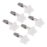 6Pcs Tablecloth Weights Marble Stainless Steel Small Size Waterproof Rustproof Durable Clip On Weights for Party PicnicStar