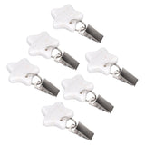 6Pcs Tablecloth Weights Marble Stainless Steel Small Size Waterproof Rustproof Durable Clip On Weights for Party PicnicStar - Extra Image