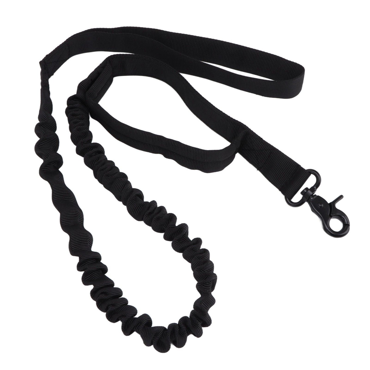 Dog Leash Durable Wear Resistant Easy Control Elasticity Provides Ductility Military Pet Leash Pet SupplyBlack
