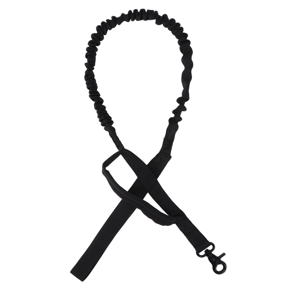 Dog Leash Durable Wear Resistant Easy Control Elasticity Provides Ductility Military Pet Leash Pet SupplyBlack