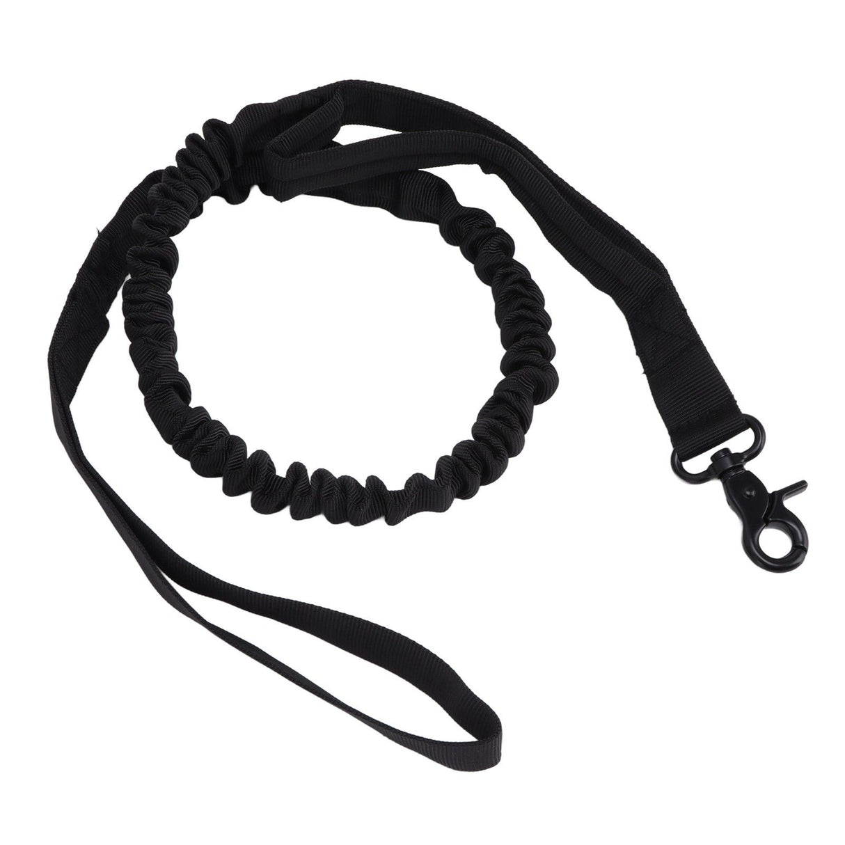 Dog Leash Durable Wear Resistant Easy Control Elasticity Provides Ductility Military Pet Leash Pet SupplyBlack