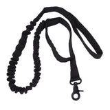 Dog Leash Durable Wear Resistant Easy Control Elasticity Provides Ductility Military Pet Leash Pet SupplyBlack - Low Angle