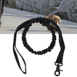 Dog Leash Durable Wear Resistant Easy Control Elasticity Provides Ductility Military Pet Leash Pet SupplyBlack